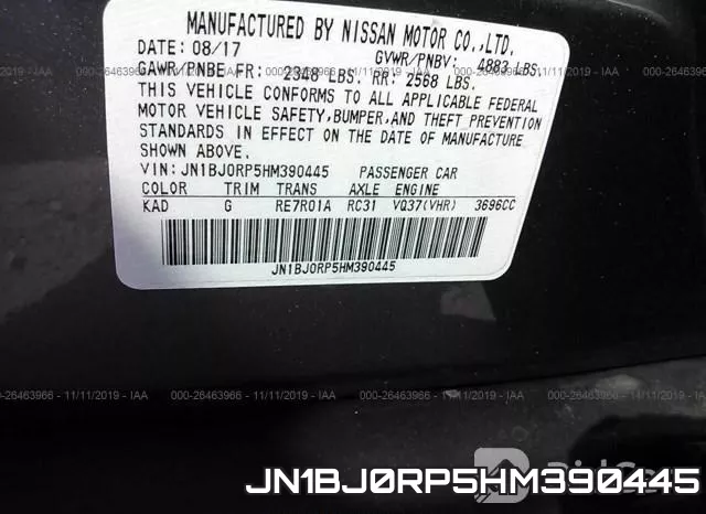 JN1BJ0RP5HM390445 фото 9