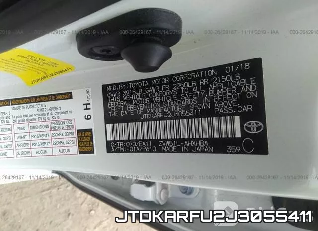 JTDKARFU2J3055411 фото 7