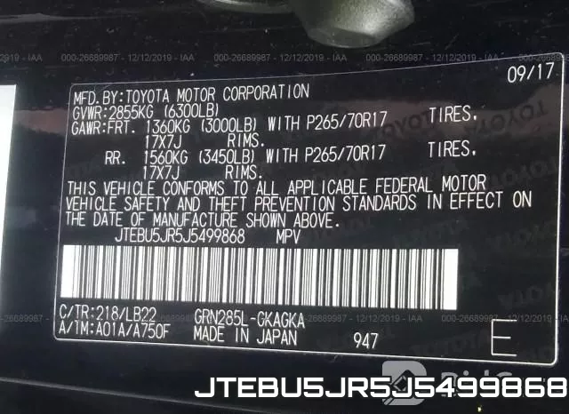 JTEBU5JR5J5499868 фото 9