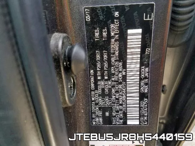 JTEBU5JR8H5440159 фото 2
