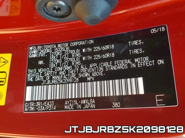 JTJBJRBZ5K2098128 фото 2