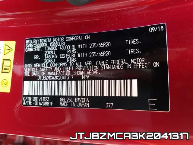JTJBZMCA3K2041317 фото 2