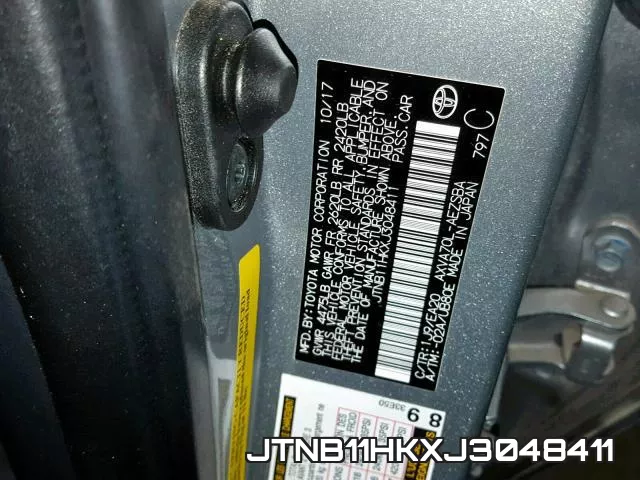 JTNB11HKXJ3048411 фото 2