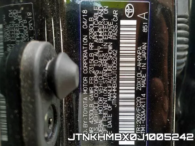 JTNKHMBX0J1005242 фото 2