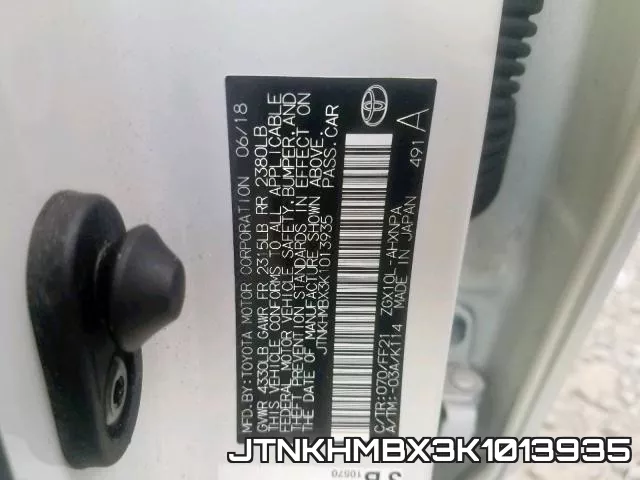 JTNKHMBX3K1013935 фото 2