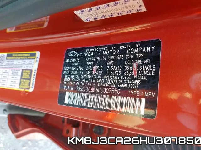 KM8J3CA26HU307850 фото 2