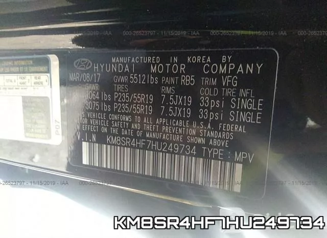KM8SR4HF7HU249734 фото 10