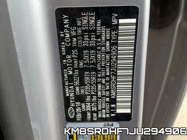 KM8SRDHF7JU294906 фото 2