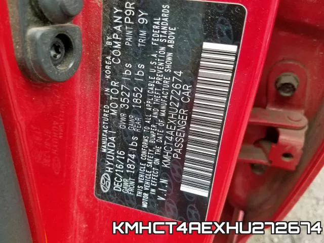 KMHCT4AEXHU272674 фото 2