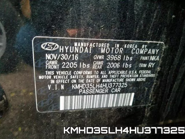 KMHD35LH4HU377325 фото 2