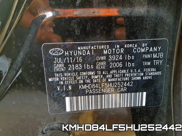 KMHD84LF5HU252442 фото 2