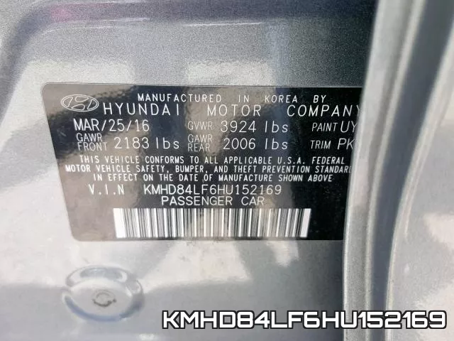 KMHD84LF6HU152169 фото 2