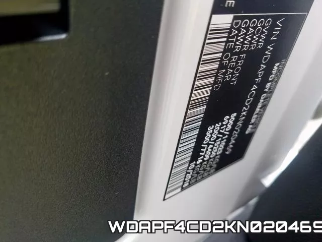 WDAPF4CD2KN020469 фото 2