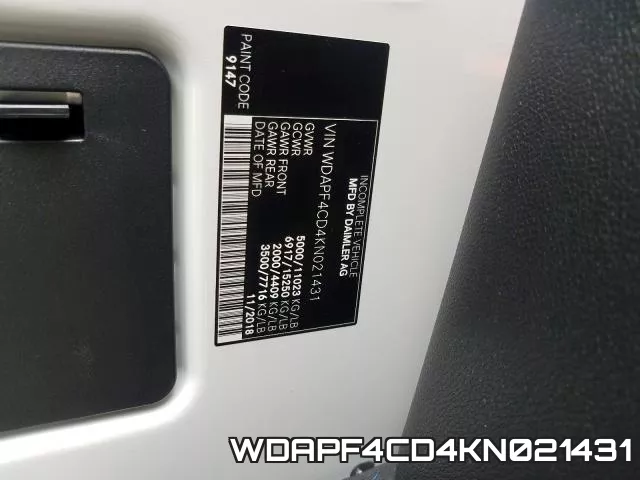 WDAPF4CD4KN021431 фото 2