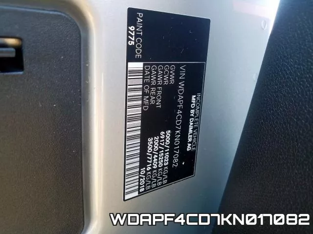 WDAPF4CD7KN017082 фото 2