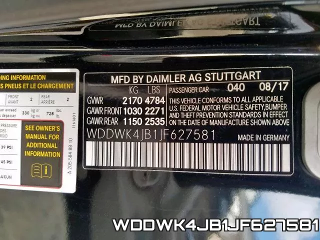 WDDWK4JB1JF627581 фото 2
