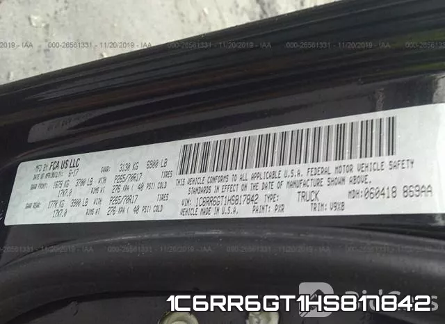 1C6RR6GT1HS817842 фото 10