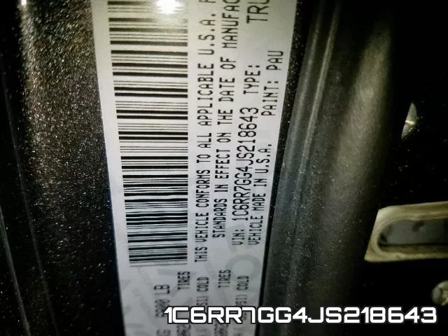 1C6RR7GG4JS218643 фото 2