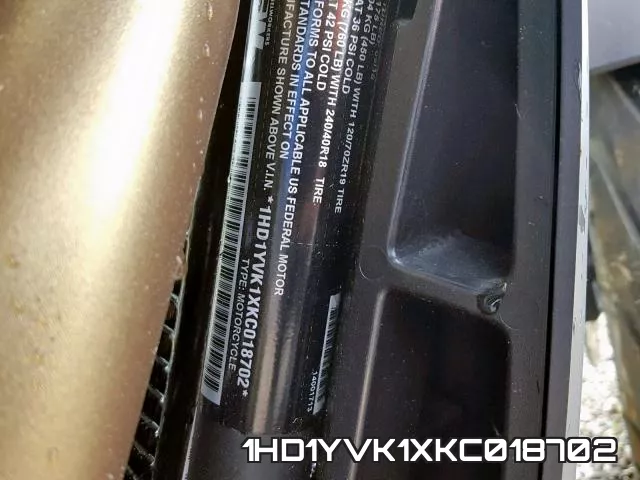1HD1YVK1XKC018702 фото 2