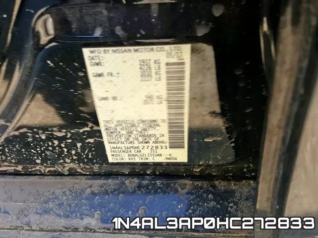 1N4AL3AP0HC272833 фото 2