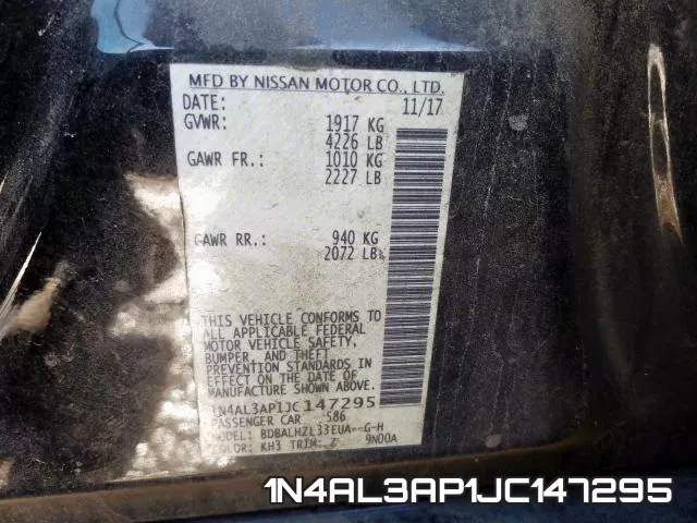 1N4AL3AP1JC147295 фото 2