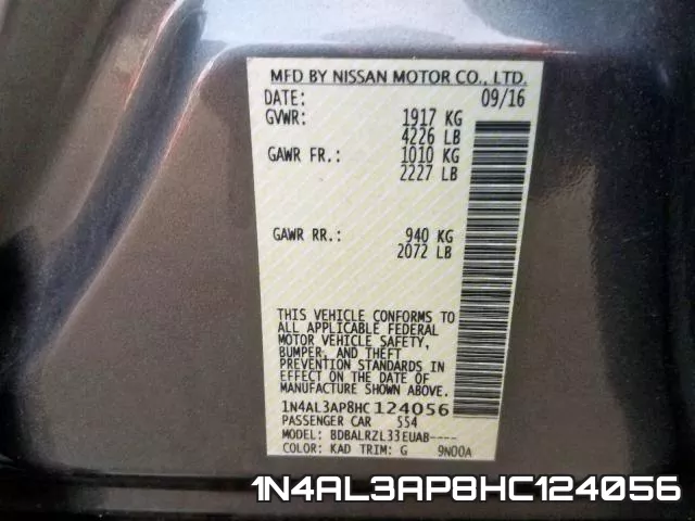 1N4AL3AP8HC124056 фото 2