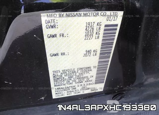 1N4AL3APXHC193380 фото 9