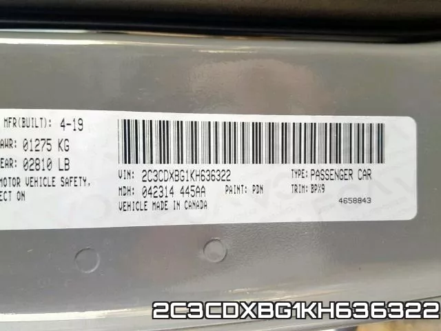 2C3CDXBG1KH636322 фото 2