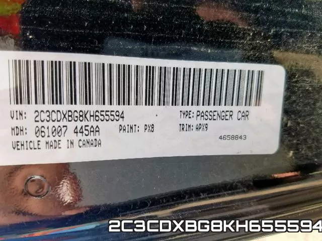 2C3CDXBG8KH655594 фото 2