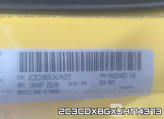 2C3CDXBGXJH174373 фото 9