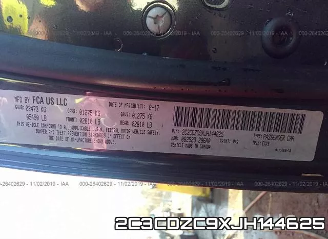2C3CDZC9XJH144625 фото 10