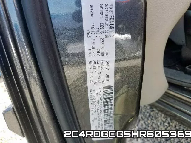 2C4RDGCG5HR605369 фото 2
