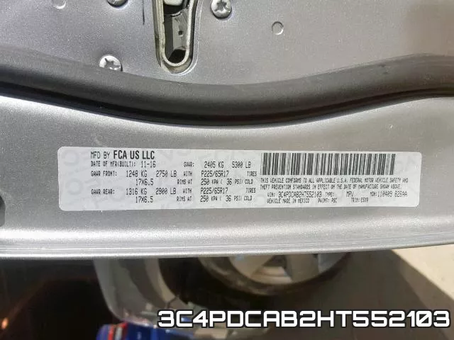 3C4PDCAB2HT552103 фото 2