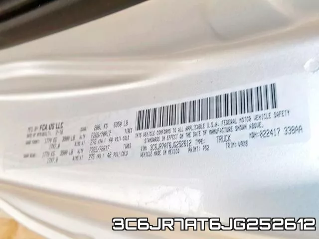 3C6JR7AT6JG252612 фото 2
