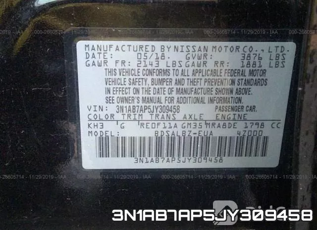 3N1AB7AP5JY309458 фото 8