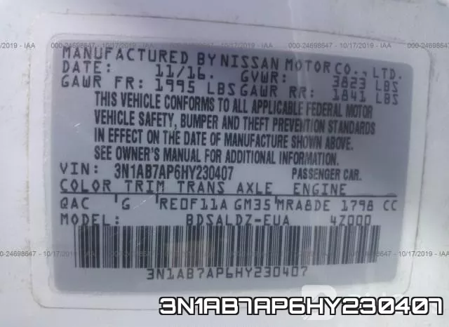 3N1AB7AP6HY230407 фото 9