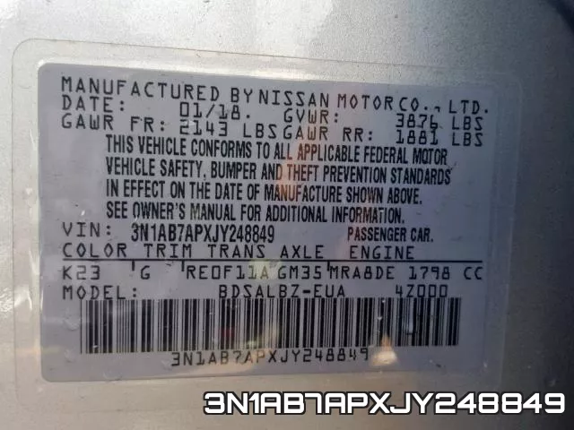 3N1AB7APXJY248849 фото 2