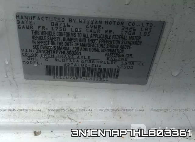 3N1CN7AP7HL803361 фото 10