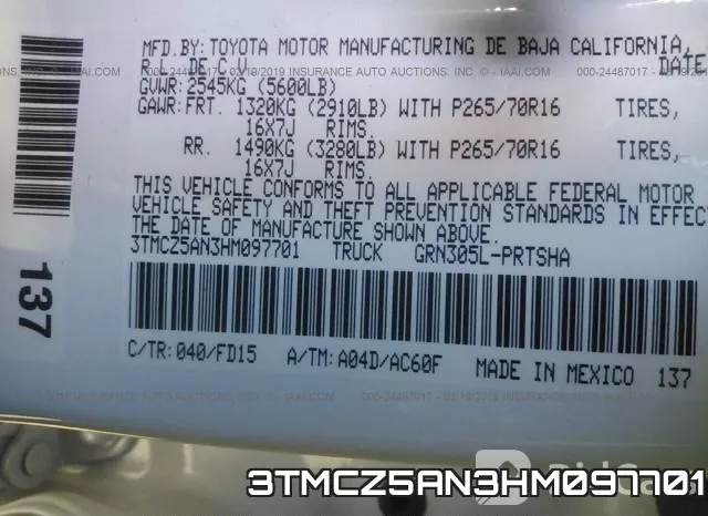 3TMCZ5AN3HM097701 фото 10