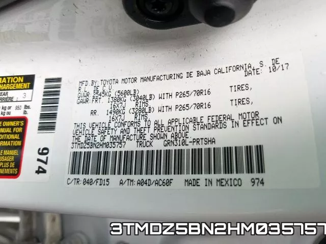3TMDZ5BN2HM035757 фото 2