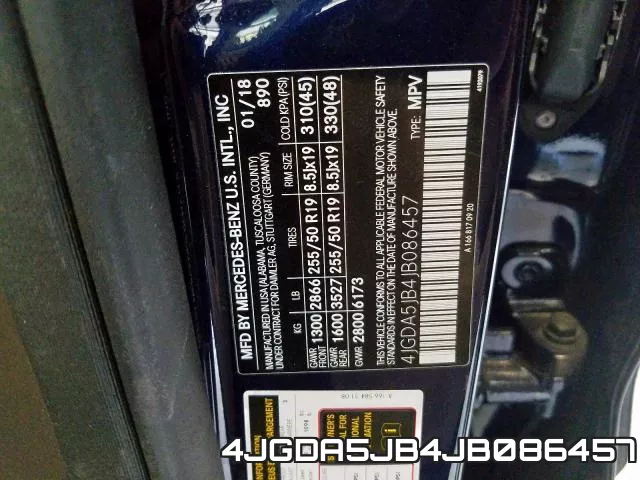 4JGDA5JB4JB086457 фото 2