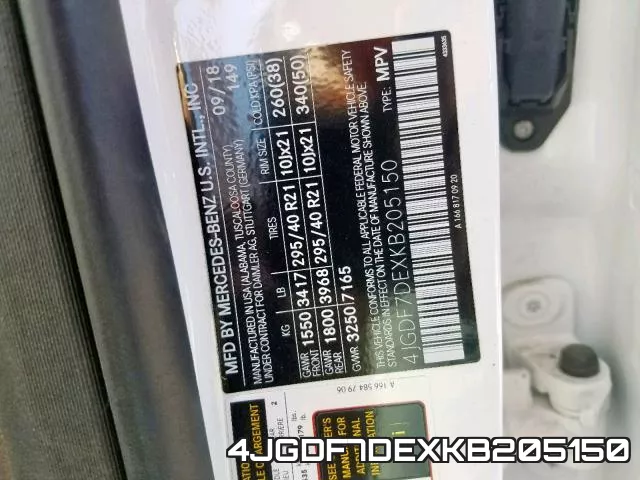 4JGDF7DEXKB205150 фото 2