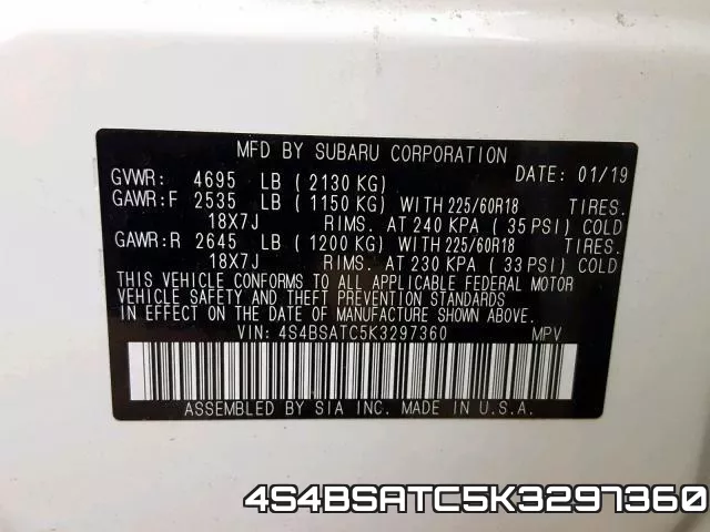 4S4BSATC5K3297360 фото 2