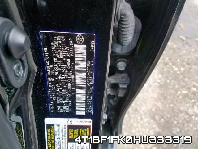 4T1BF1FK0HU333319 фото 2