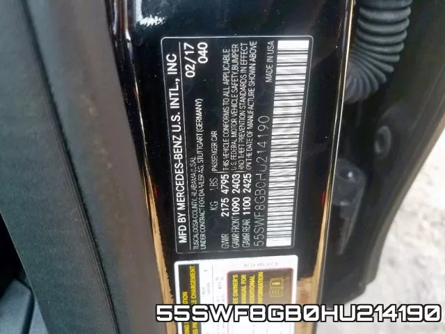 55SWF8GB0HU214190 фото 2