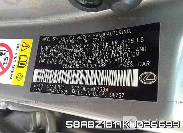 58ABZ1B17KU026699 фото 10