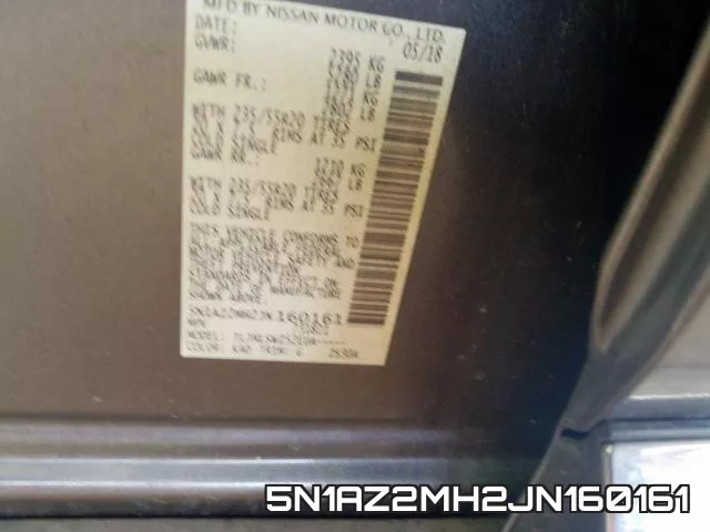 5N1AZ2MH2JN160161 фото 2