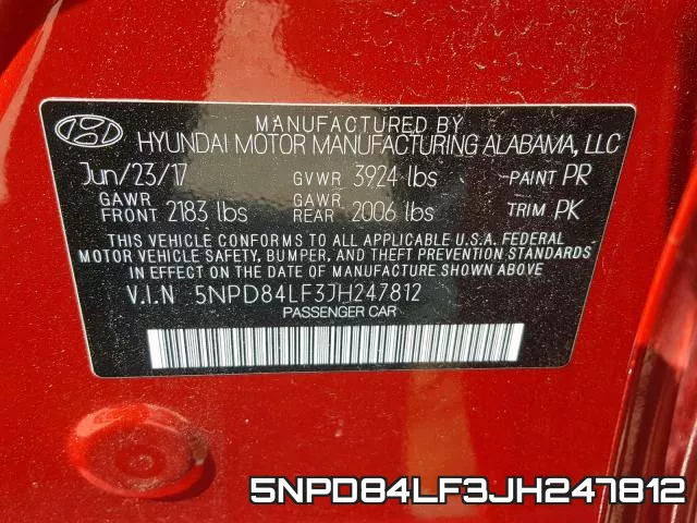 5NPD84LF3JH247812 фото 2