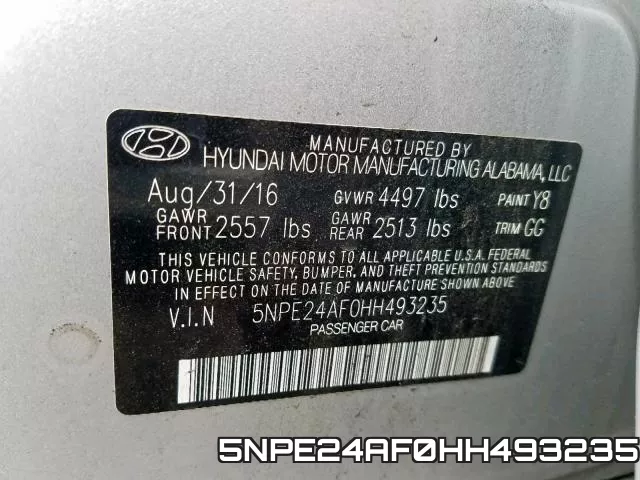 5NPE24AF0HH493235 фото 2