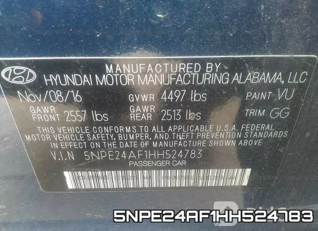 5NPE24AF1HH524783 фото 8